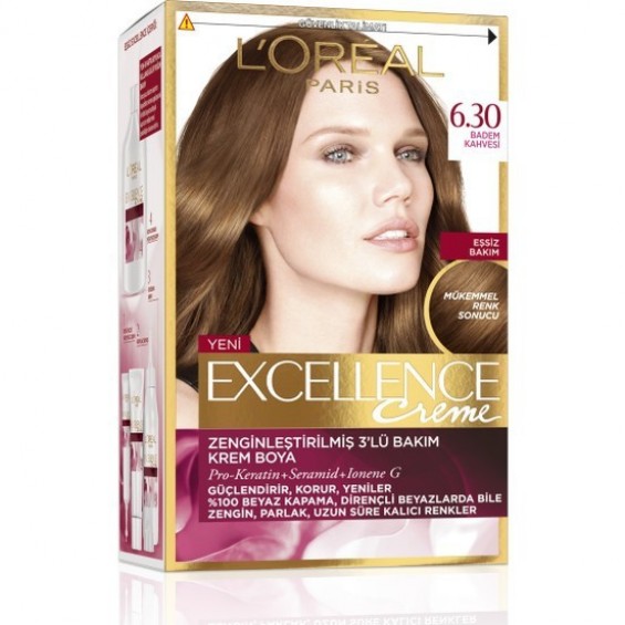 L Oréal Paris Excellence Creme Saç Boyası 6.3 Badem Kahvesi