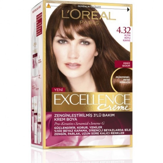 L Oréal Paris Excellence 4/32 - Altın Koyu Kahve Saç Boyası