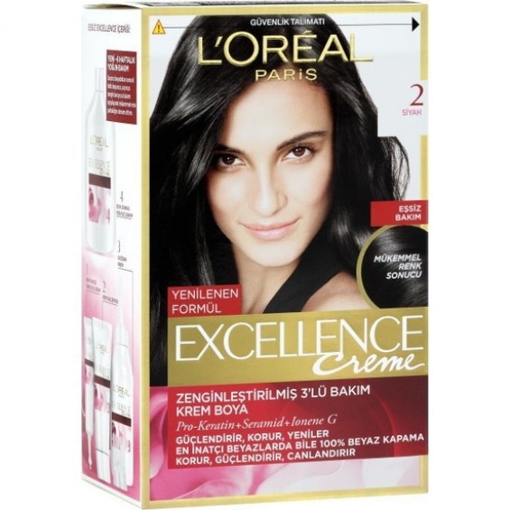 L Oréal Paris Excellence Creme Saç Boyası 2 Siyah